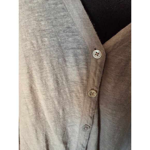 J.Jill Love Linen Button Back Lightweight Cardigan Sweater 3X Cream White - Picture 2 of 7